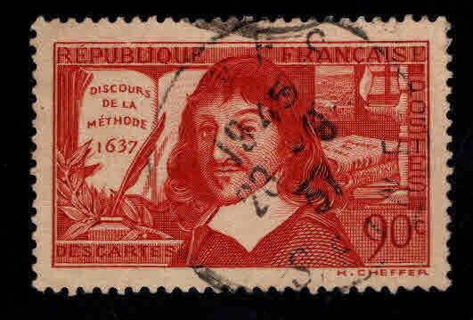 FRANCE Scott 331 Used Descartes Methode stamp