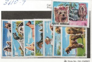 ROMANIA Sc 3610-7 NH issue of 1990 - DOGS