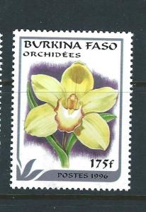 Burkina Faso  #1083-6 MNH VF Orchids