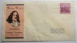 Scott 836  FDC  Swedish-Finnish Tercentenary  Unknown Cachet