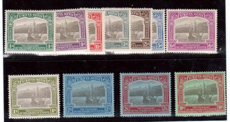 St Kitts & Nevis #52 - #62 VF Mint Set