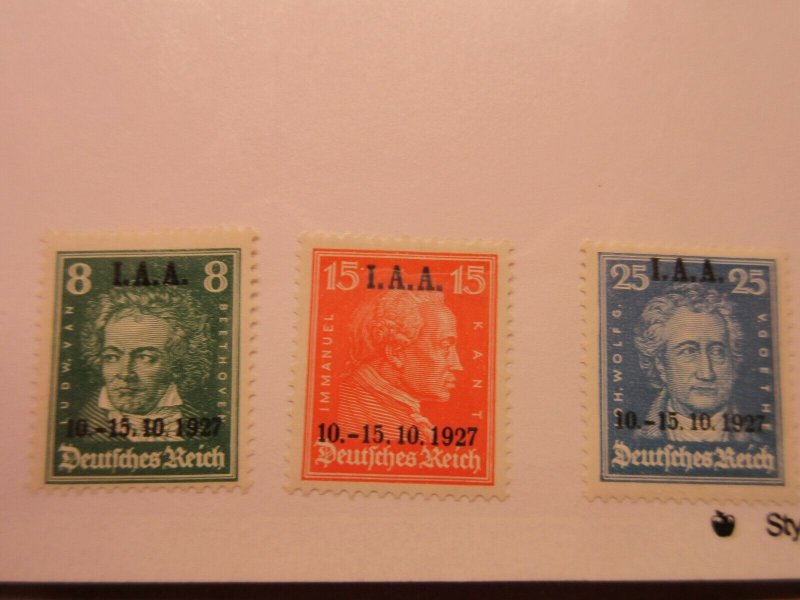 GERMANY Scott  363-365 set  MINT HINGED  LotG5  Cat $52.50