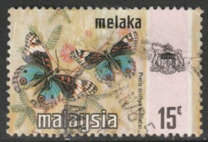 Malaya Malacca Scott 79 - SG75, 1971 Butterflies 15c used