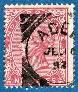 [mag488] INDIA used in ADEN 1892 Scott#A42