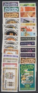Antigua SC  465-81, 483-94 Mint Never Hinged