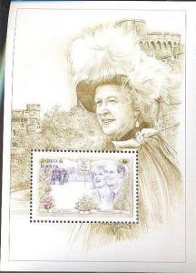 ANTIGUA BARBUDA SHEET ROYALTY QUEEN ELIZABETH