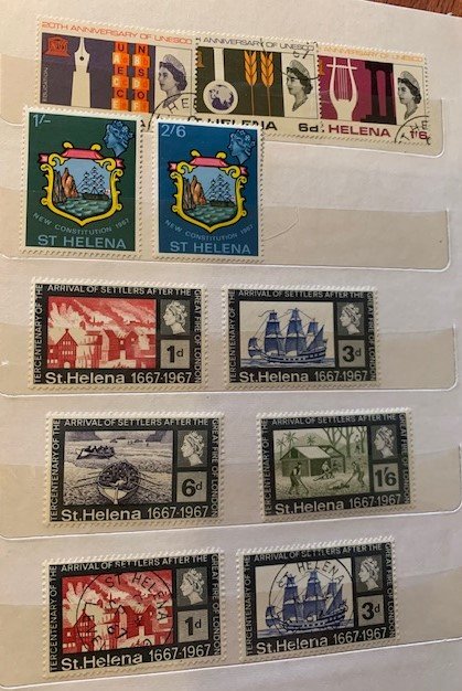 STAMP STATION PERTH St Helena Collection in Album 125+ stamps MNH /VFU