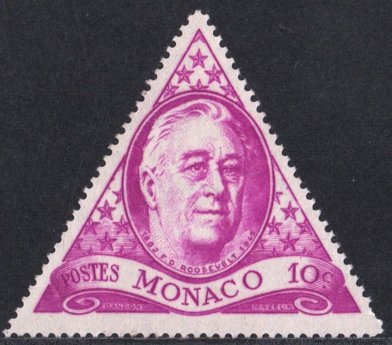Monaco SC#198 10c Franklin Delano Roosevelt (1946) MNH