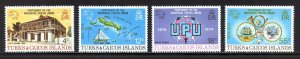 Turks and Caicos 293-96 MLH, UPU Centennial Set from 1974.