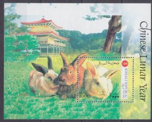 1999 Somalia  B Local Chinese calendar - Year of the Rabbits