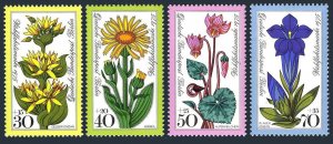 Germany-Berlin 9NB119-B122, MNH. Michel 510-513. Alpine Flowers 1975.