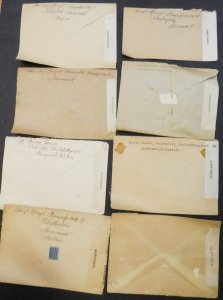 EDW1949SELL : AUSTRIA Collection of 33 Air Mail Censored covers to USA.