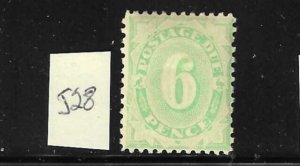 AUSTRALIA SCOTT #J28 1906 POSTAGE DUE 16P -WMK 12- PERF 11.5 - MINT HINGED