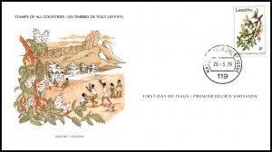 Lesotho 266 Flowers U/A FDC