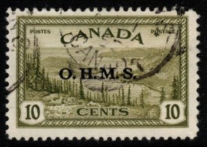 CANADA SGO166 1949 10c OLIVE-GREEN FINE USED