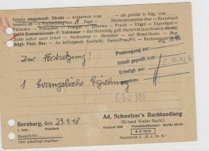 German Postal History Stamps Postcard Ref: R5113