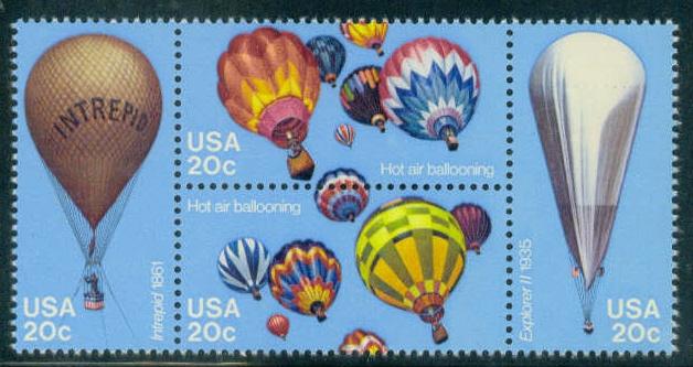 2032-2035 20c Balloons Fine MNH OA1633