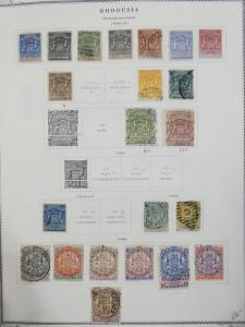 EDW1949SELL : RHODESIA Comprehensive Mint & Used collection on pages. Cat $2734