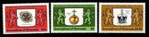 GRENADA GRENADINES SG272/4 1978 25TH ANNIV OF CORONATION MNH