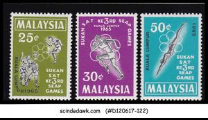 MALAYSIA - 1965 South-East Asian Peninsular Games - 3V - MINT NH