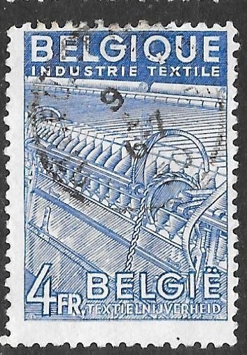 Belgium 383: 4f Textile Industry, used, F-VF