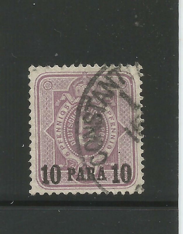 Off. in Turkey Mi. # 1 b, Used, XF. Steuer BPP. CV € 40.00