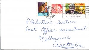 1969 - Winnipeg, Manitoba - Cover to Australia - F36113