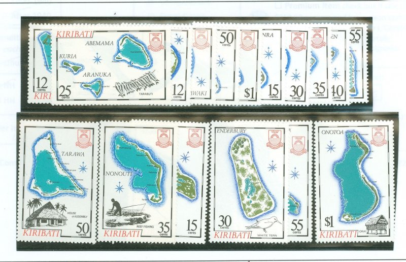 Kiribati #422/490  Single (Complete Set) (Maps)