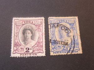 Tonga 1920 Sc 56,58 FU