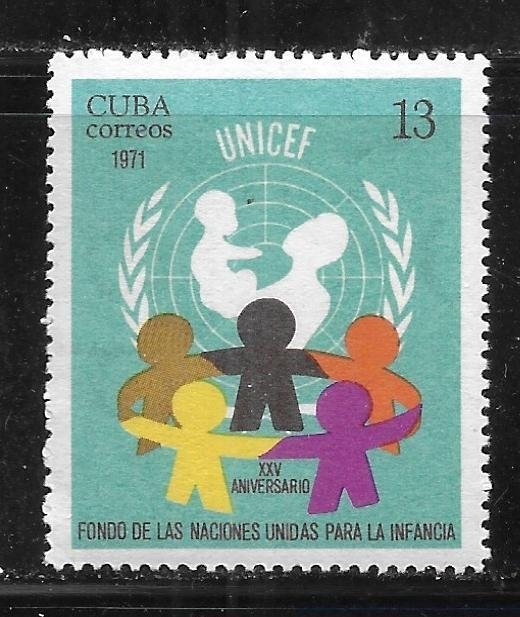 Cuba 1668 25th UNICEF single MNH