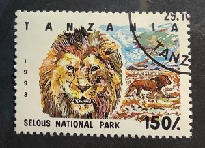 Tanzania 1993 Scott 1189 CTO - 150sh, Selous National Park, Lion