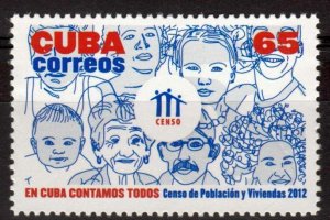 Cuba Sc# 5317  CENSUS statistics  2012  MNH mint