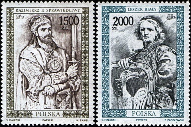 Poland 1992 MNH Stamps Scott 3068-3069 Dukes and Kings of Poland