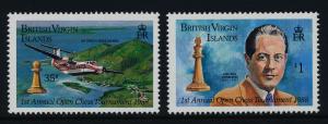 Virgin Islands 605-6 MNH Open Chess Tournament, Aircraft, Jose Raul Capablanca