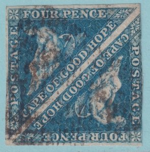 CAPE OF GOOD HOPE 4 SG 6 1855 USED PERKINS BACON PRINTING NO FAULTS VERY FINE!