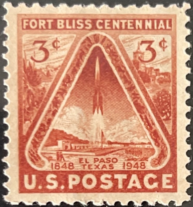 Scott #976 1948 3¢ Fort Bliss Centennial MNH OG VF