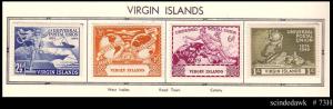 VIRGIN ISLAND - 1949 UPU SET 4V MINT LH