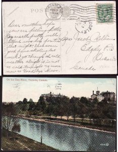 Canada-Covers #2653a-1c Edward-York Cnty-Edgeley,Ont single broken circle -Fe 13