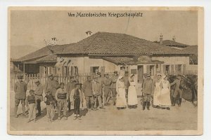 Fieldpost postcard Germany / Macedonia 1918 Soldier s home - Macedonia - WWI