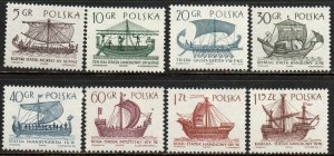 Poland Sc #1299-1306 Mint Hinged