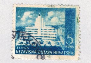 Croatia 39 Used Modern building at Zemun 1 1942 (BP85602)