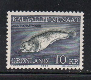 Greenland Sc 137 1984 10 kr fish stamp mint NH