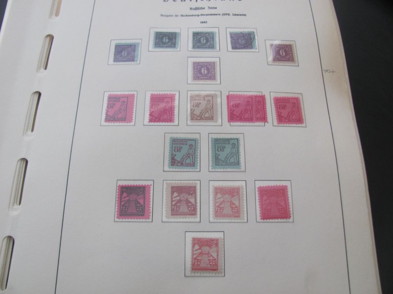 GERMANY SBZ 1948-49 MNH/USED COLLECTION ON PAGES 1525 EUROS FANTASTIC START(196)