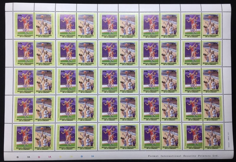 St Vincent Gren.Imperf Perf Sport Gymnastics Sheets x 8 MNH(400 Stamps)BLK18 )