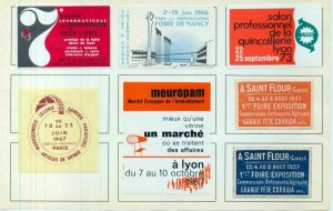 France Old/Modern MH Poster Labels x 50 (NT 3416