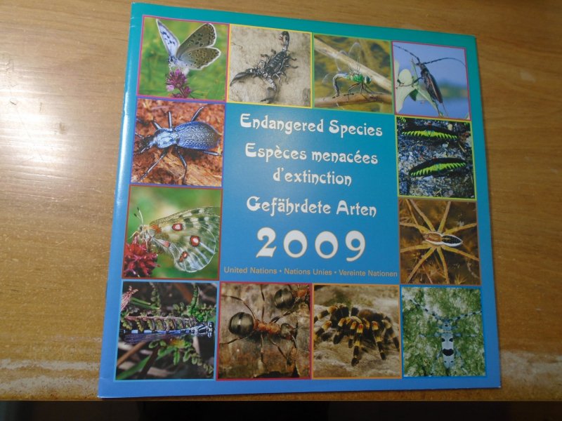 United Nations  New York / Geneva / Vienna /  Endangered Species  2009  Folder