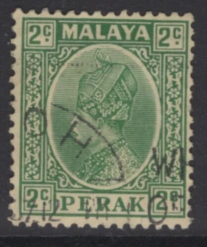 MALAYA PERAK SG89 1936 2c GREEN USED 