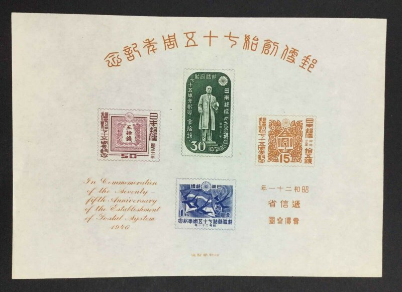 MOMEN: JAPAN SC #378a 1946 SHEET MINT NH LOT #62660