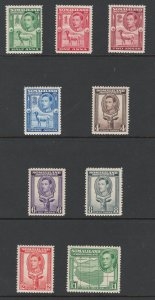 Somaliland 1938 King George VI Definitives Scott # 84 - 92 MH (Short Set)