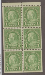 U.S. Scott #632a Franklin Stamps - Mint NH Booklet
